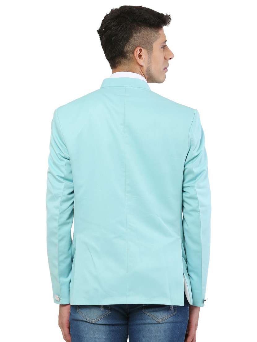 cotton blend casual blazer - 18961925 - Standard Image - 3