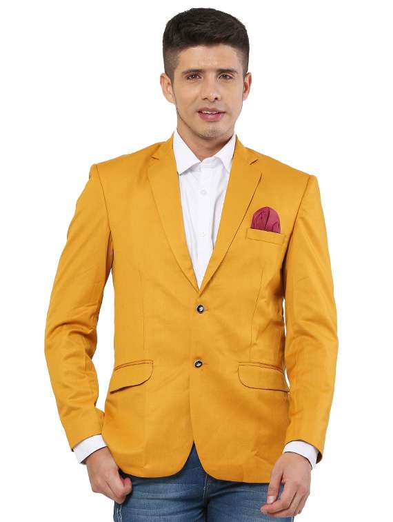cotton blend casual blazer - 18961926 - Zoom Image - 0