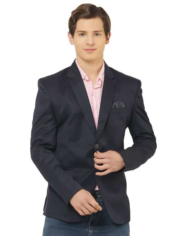 cotton blend casual blazer - 18961927 - Zoom Image - 0