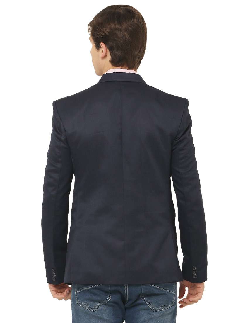 cotton blend casual blazer - 18961927 - Standard Image - 3