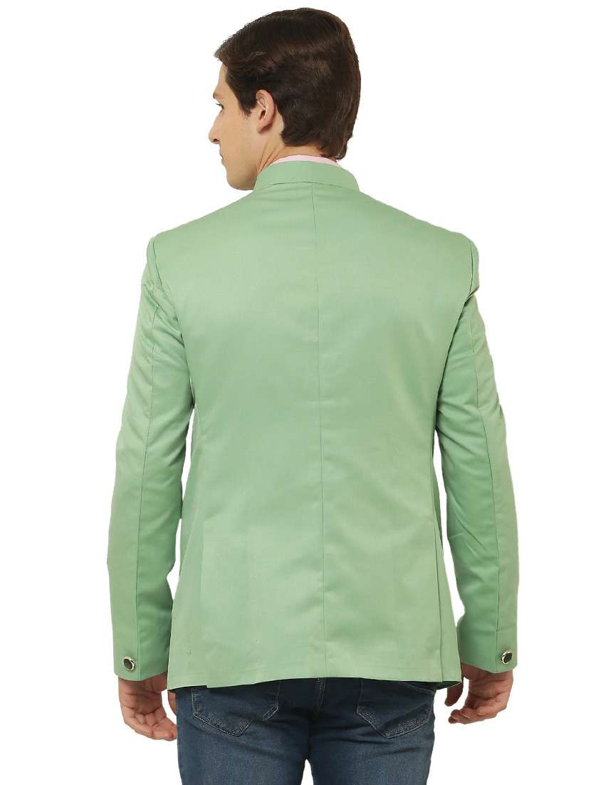 cotton blend casual blazer - 18961928 - Standard Image - 3