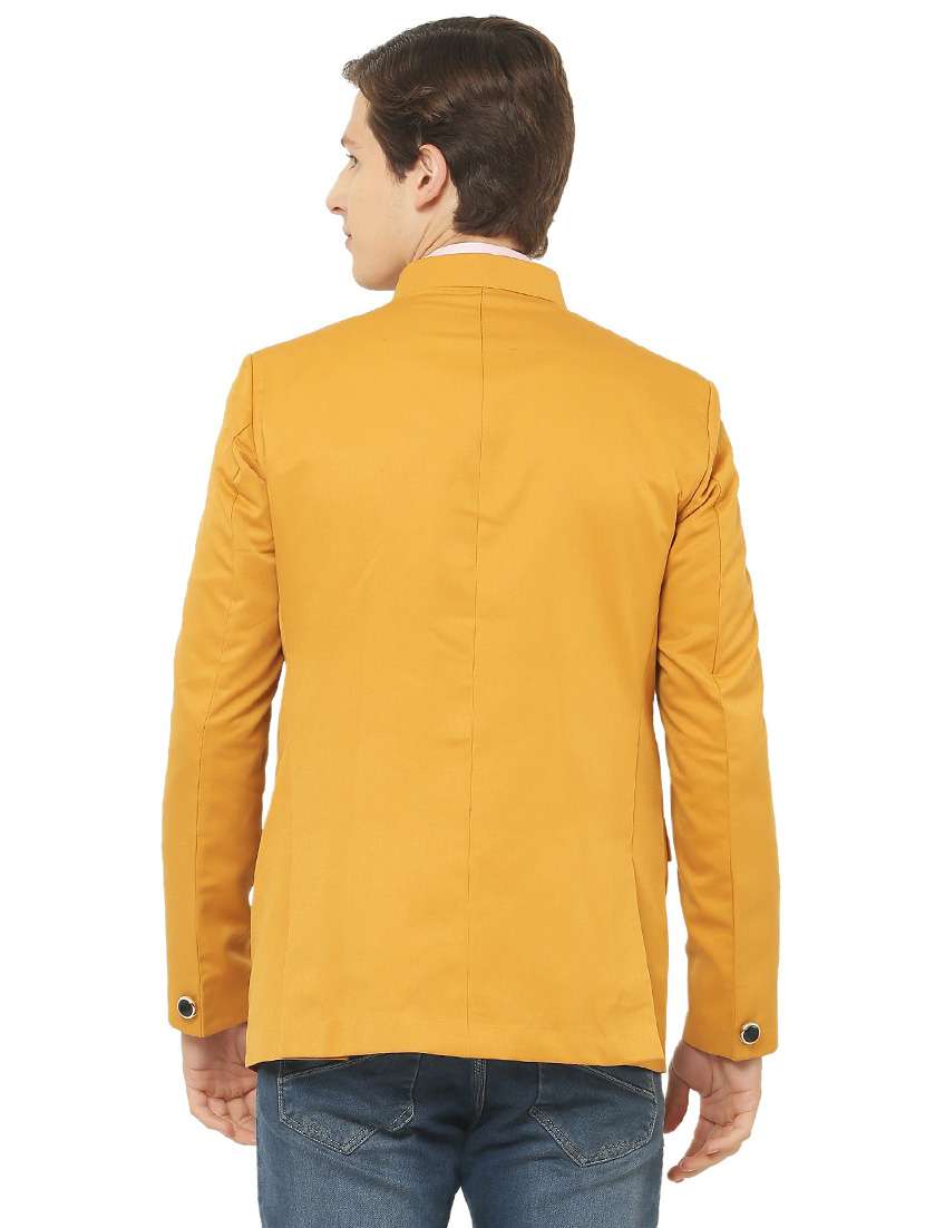 cotton blend casual blazer - 18961929 - Standard Image - 3