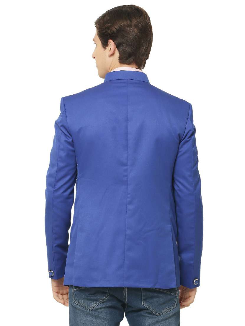cotton blend casual blazer - 18961931 - Standard Image - 3