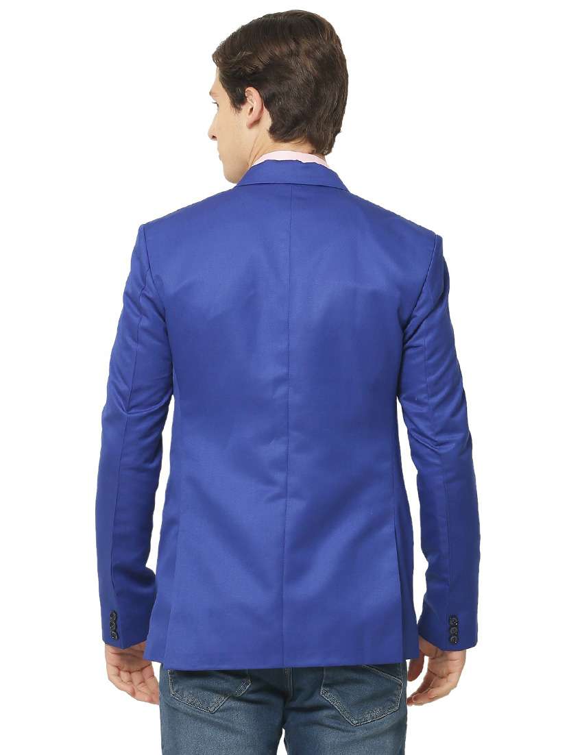 cotton blend casual blazer - 18961932 - Standard Image - 3