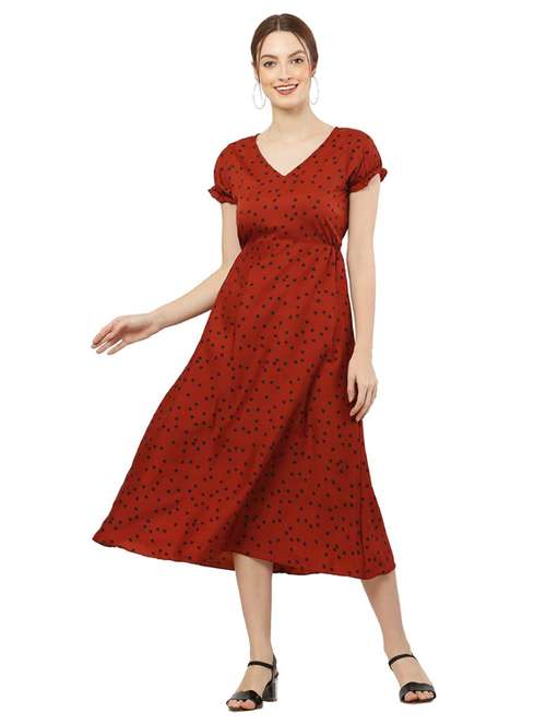 women's polka dots dress - 18961938 - Standard Image - 0