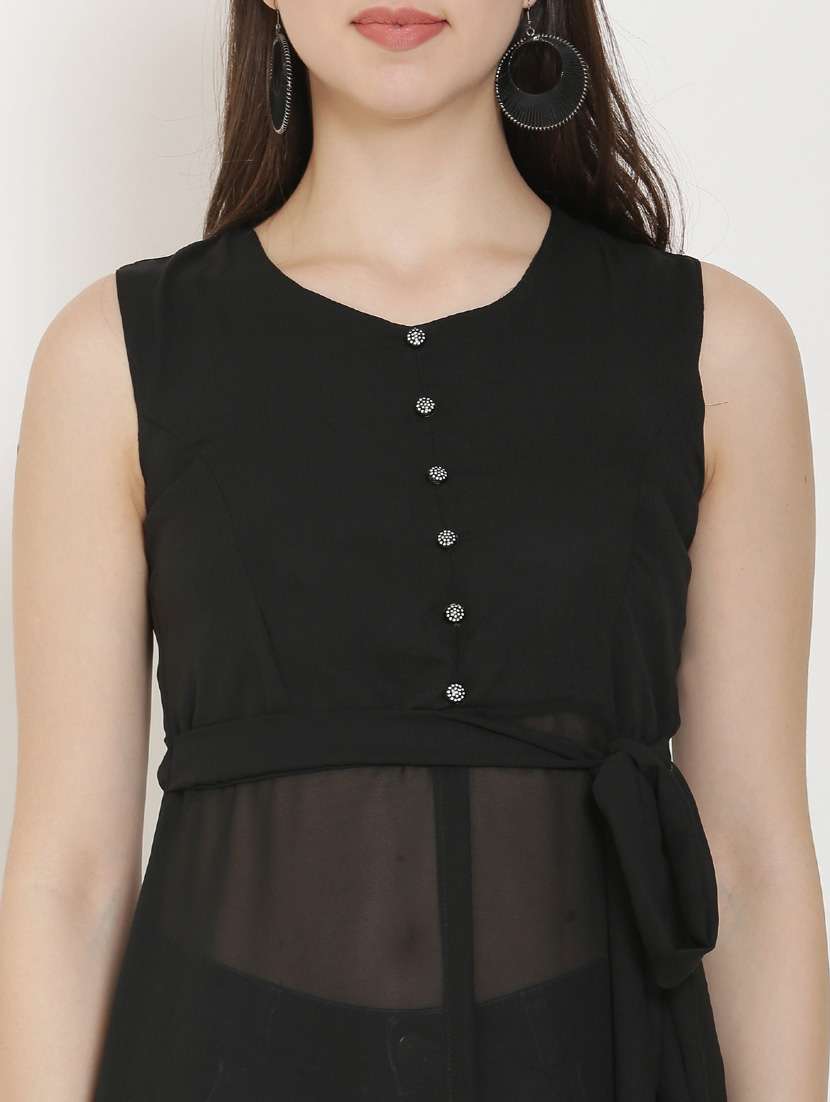 women's fit & flare checks dress - 18961978 - Standard Image - 5