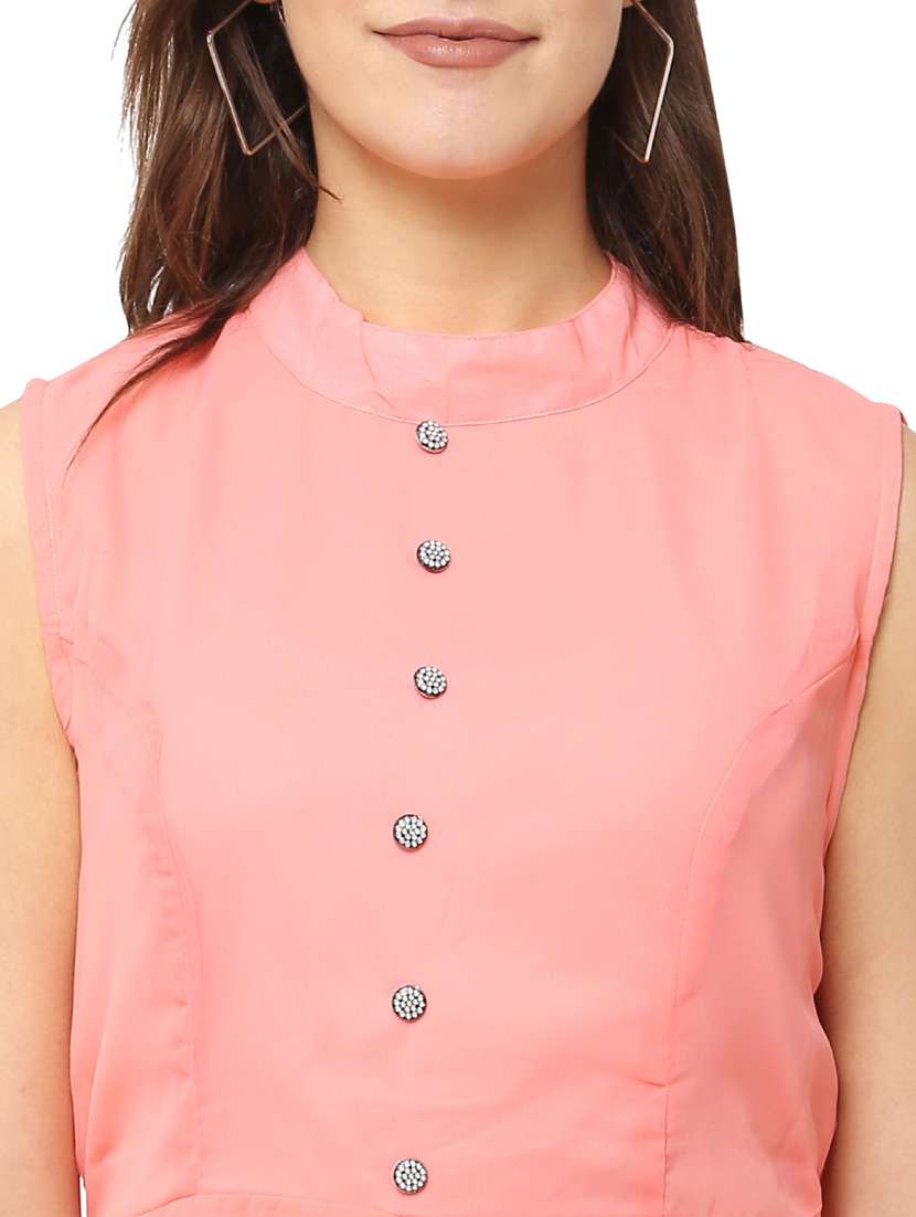 women's solid dress - 18961980 - Standard Image - 5