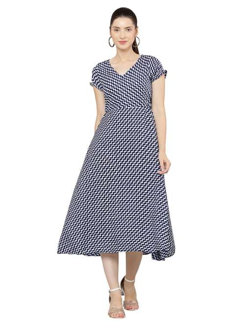 women's chevron dress - 18961982 - Standard Image - 0