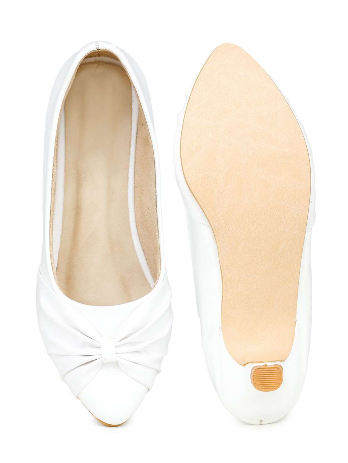 white patent leather slip on pumps - 18962366 -  Standard Image - 3