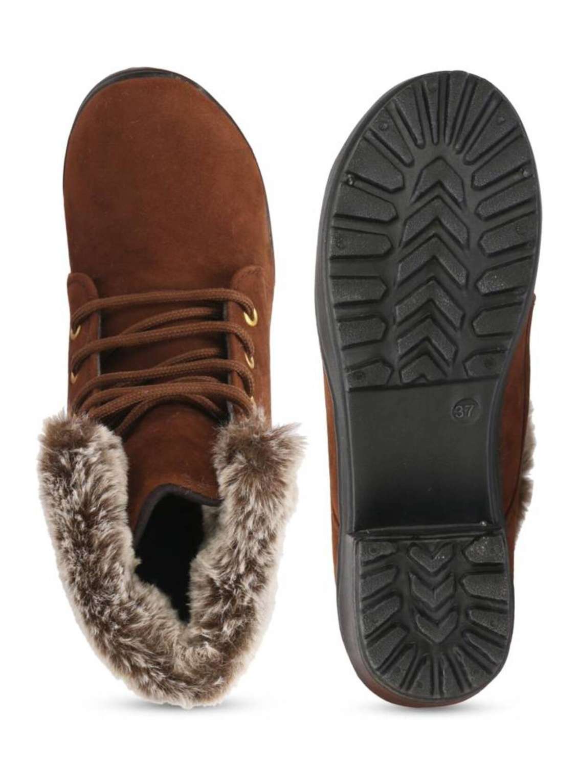 brown suede laceup boots - 18962373 -  Standard Image - 3