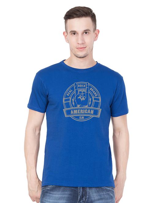 round neck chest printed t-shirt - 18962709 - Standard Image - 0