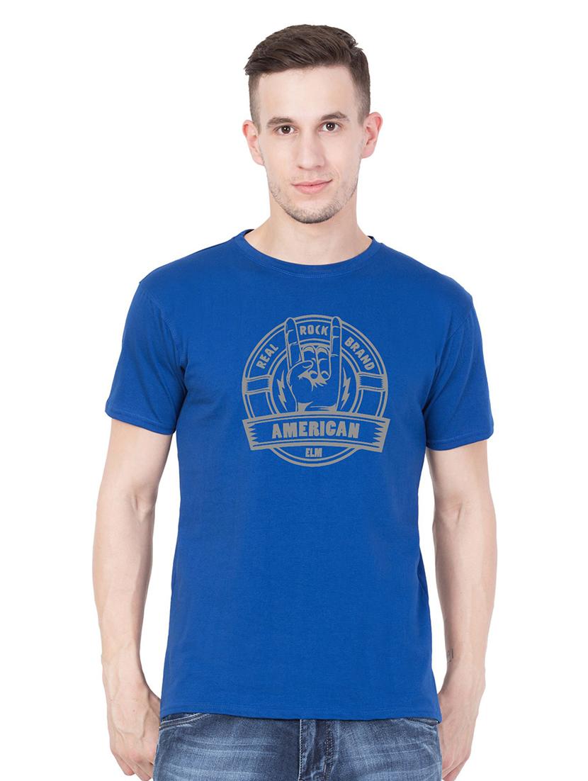 round neck chest printed t-shirt - 18962709 - Zoom Image - 0