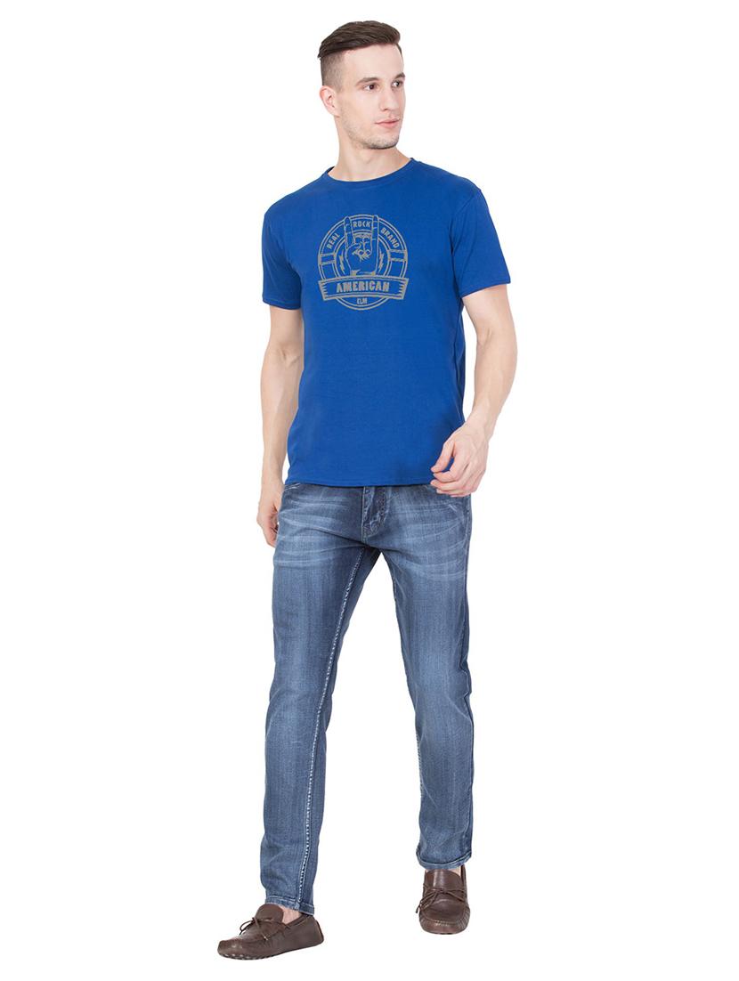 round neck chest printed t-shirt - 18962709 - Standard Image - 3
