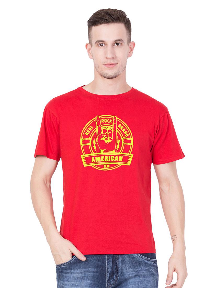 round neck printed regular t-shirt - 18962718 -  Zoom Image - 0