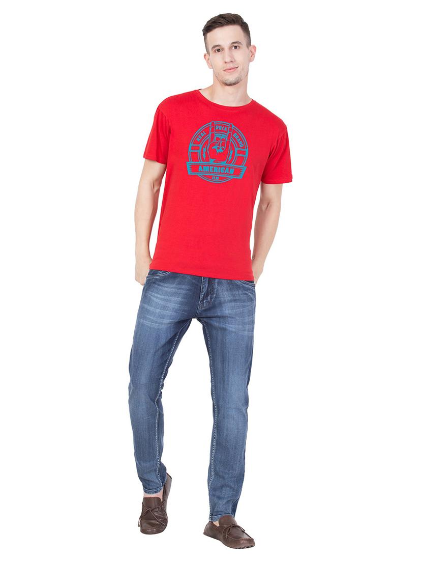 round neck printed regular t-shirt - 18962720 - Standard Image - 3