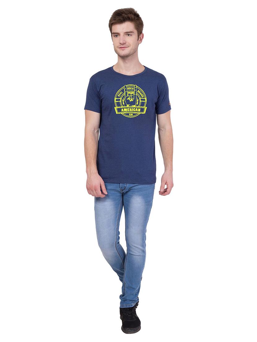 round neck printed regular t-shirt - 18962794 - Standard Image - 3