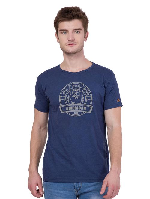 round neck printed regular t-shirt - 18962796 - Standard Image - 0