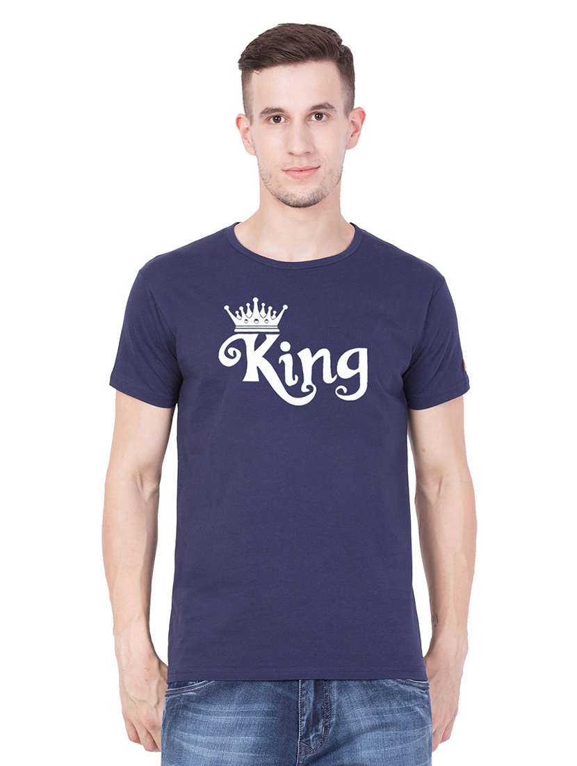 round neck chest printed t-shirt - 18962810 - Zoom Image - 0