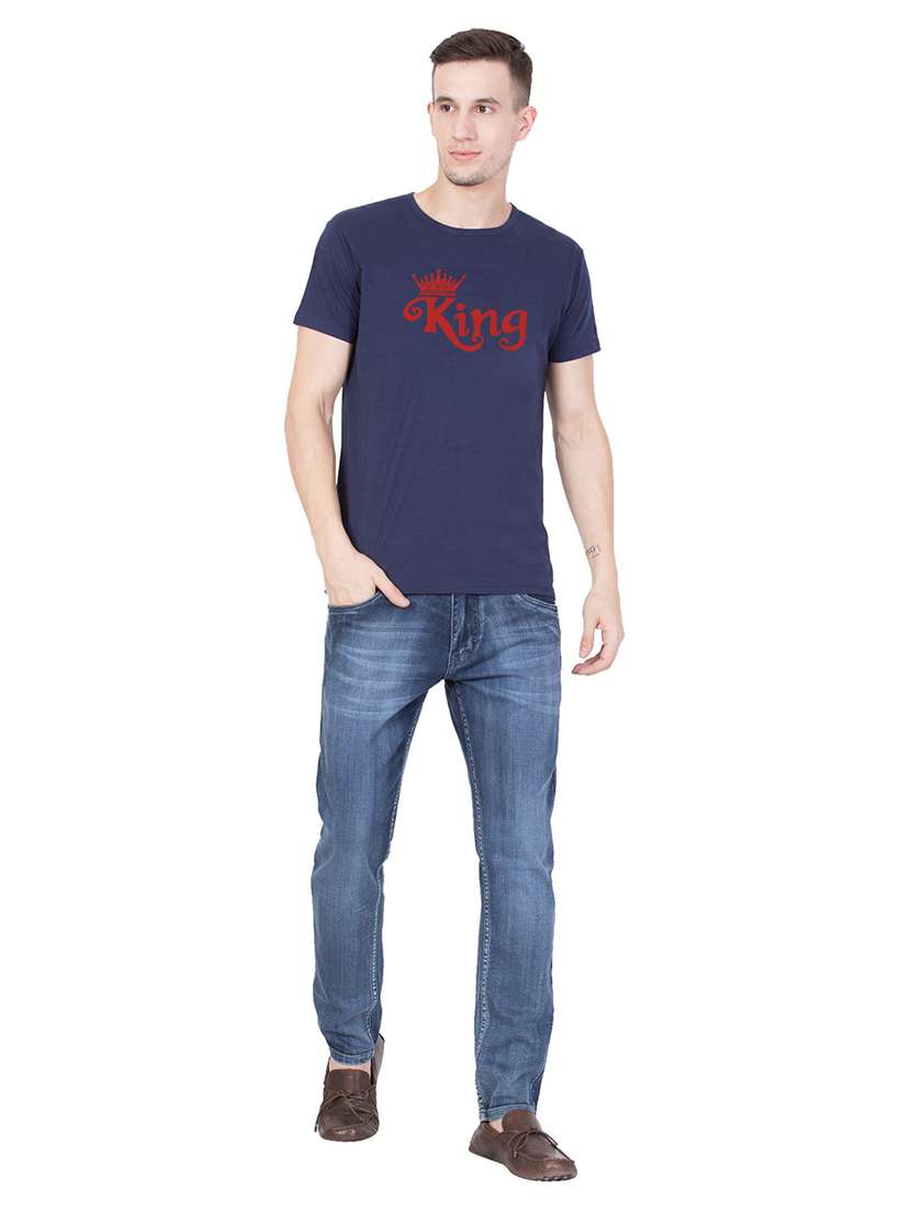 round neck printed regular t-shirt - 18962812 -  Standard Image - 3