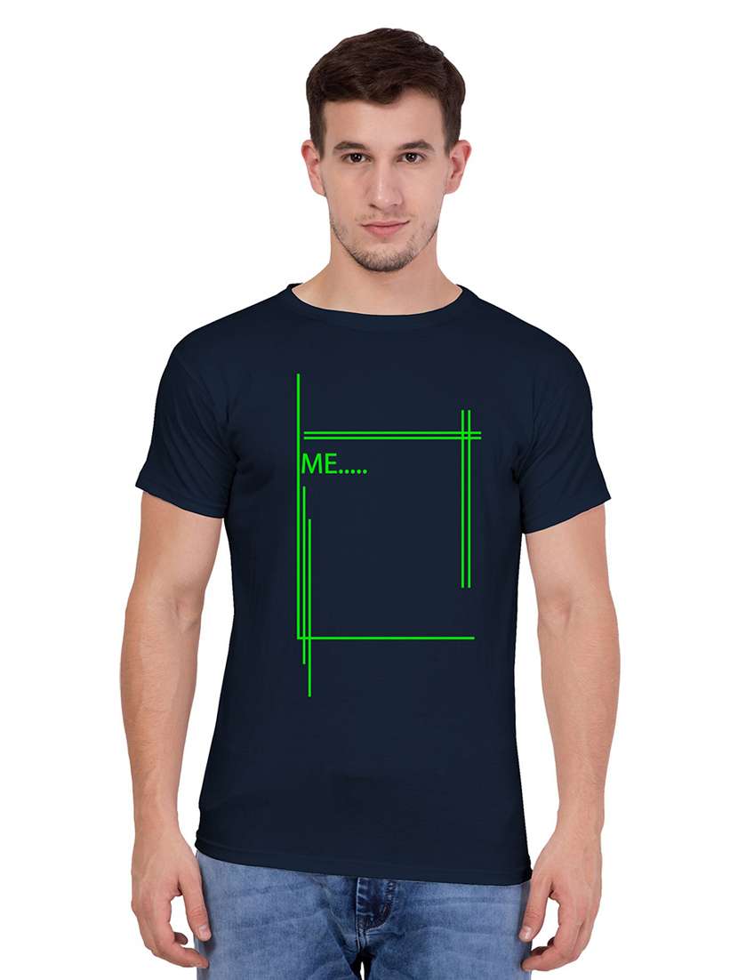round neck printed regular t-shirt - 18962823 - Zoom Image - 0