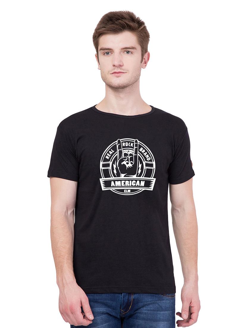 round neck chest printed t-shirt - 18962924 - Zoom Image - 0