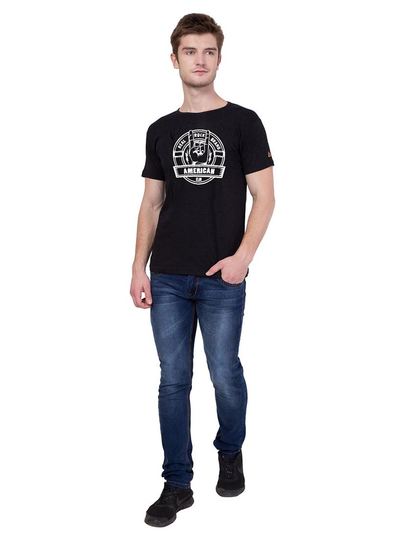 round neck chest printed t-shirt - 18962924 - Standard Image - 3