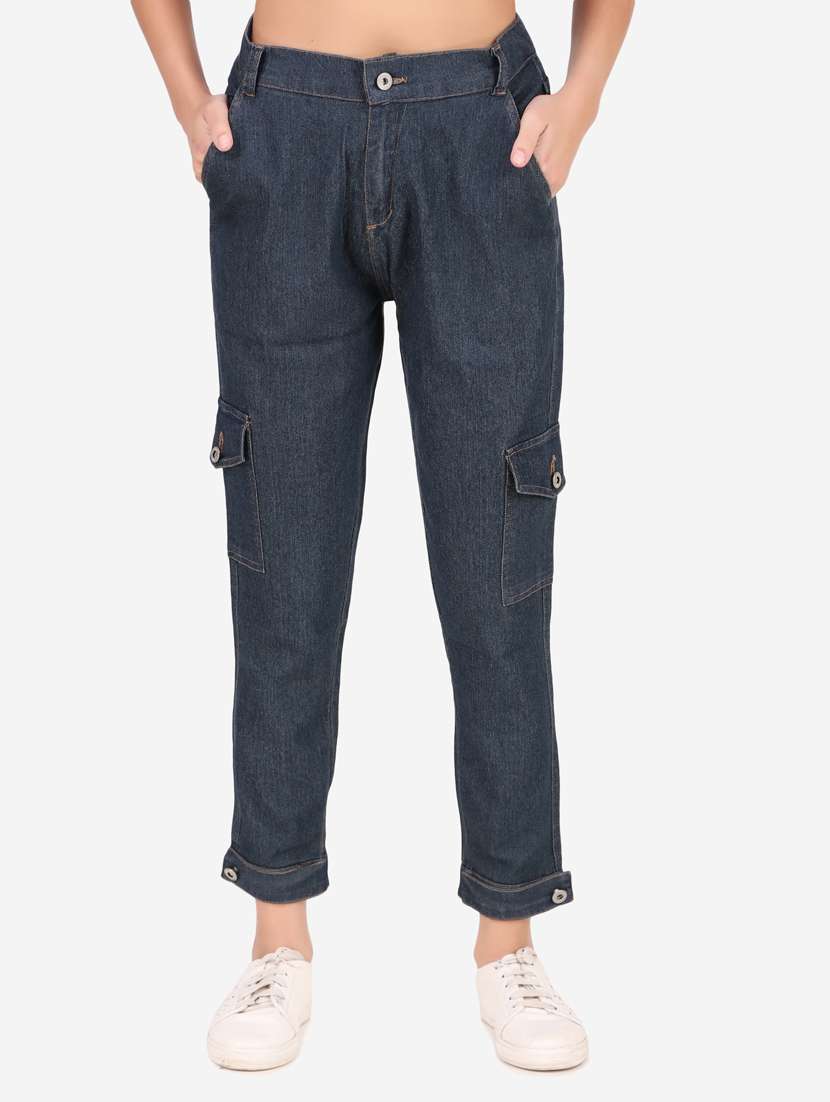 Women Mid Rise Cargo Trouser 