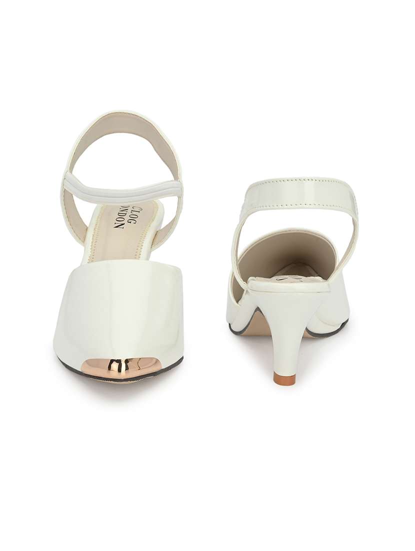 women solid ankle strap pump heels - 18963721 - Standard Image - 5