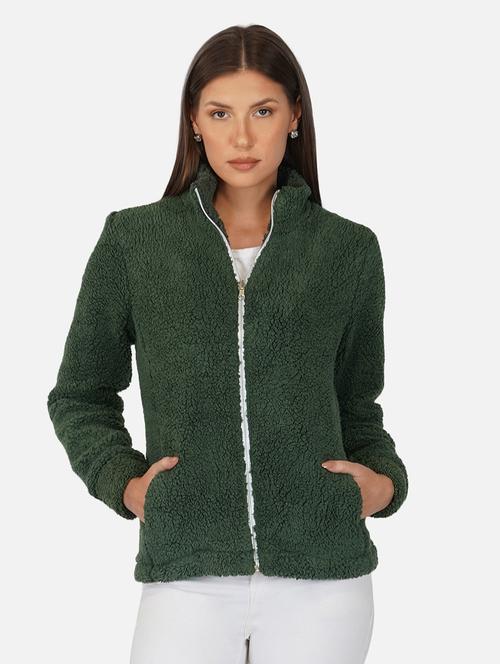 women green fleece jacket - 18968205 -  Standard Image - 0