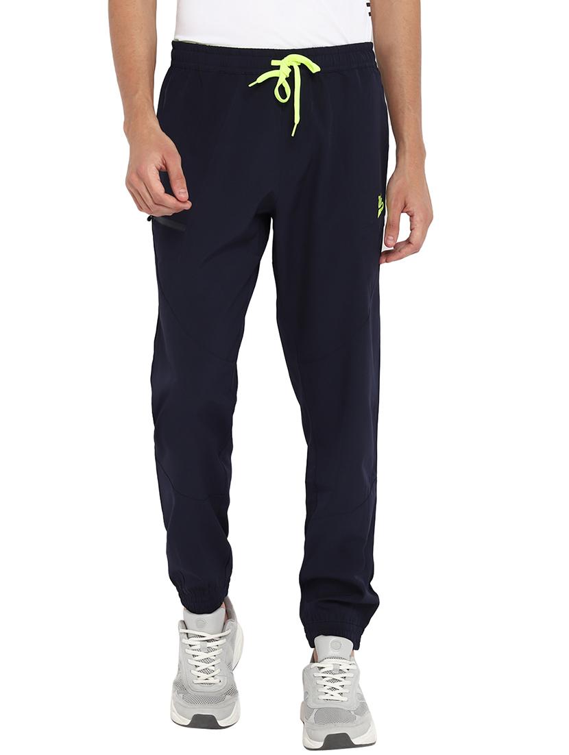 navy blue polyester joggers - 18968399 -  Zoom Image - 0