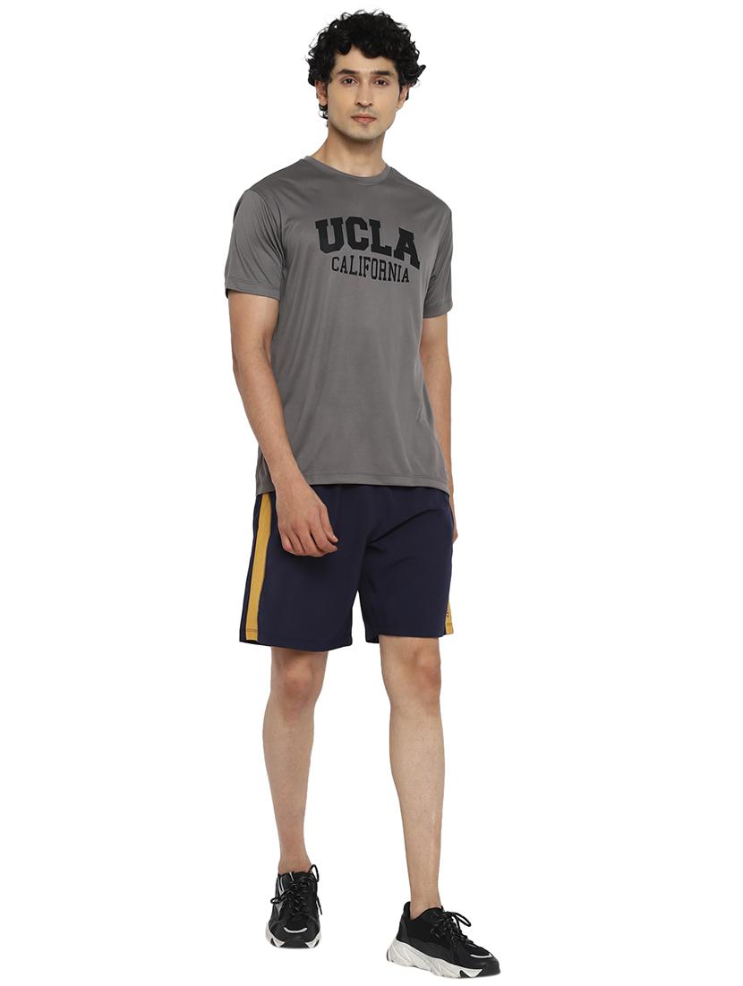 mens round neck printed t-shirt - 18968425 - Standard Image - 3
