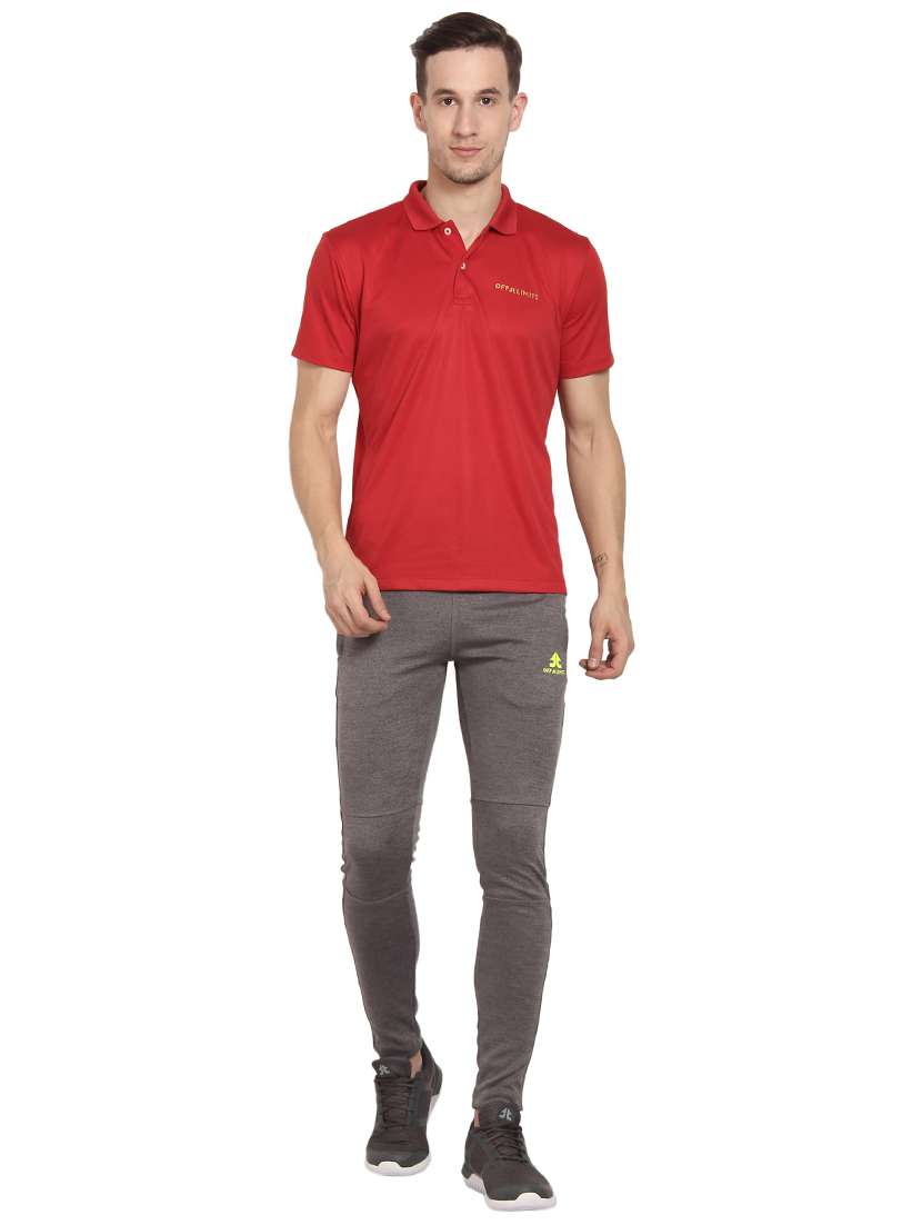 men polo neck solid t-shirt - 18968910 -  Standard Image - 3