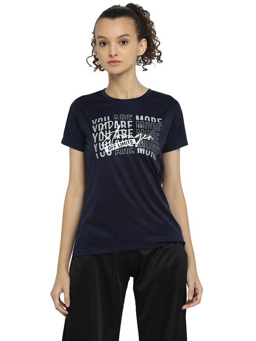 women's front print round neck t-shirt - 18969119 -  Standard Image - 0