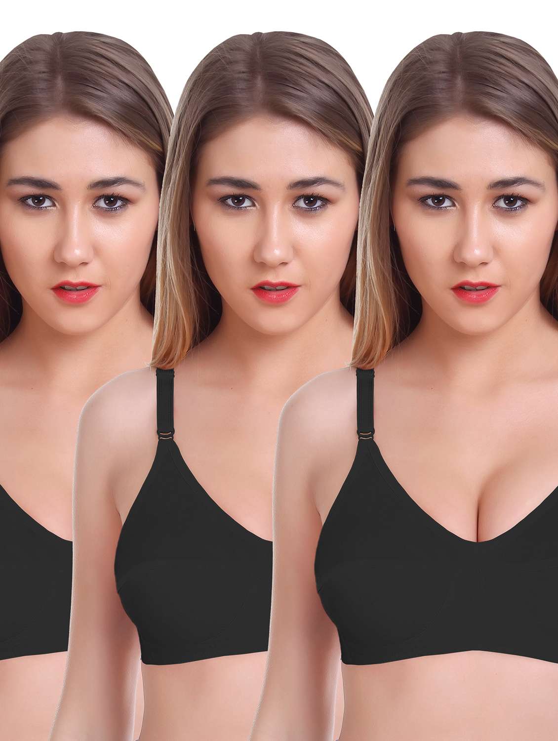 pack of 3 non padded minimizer bra