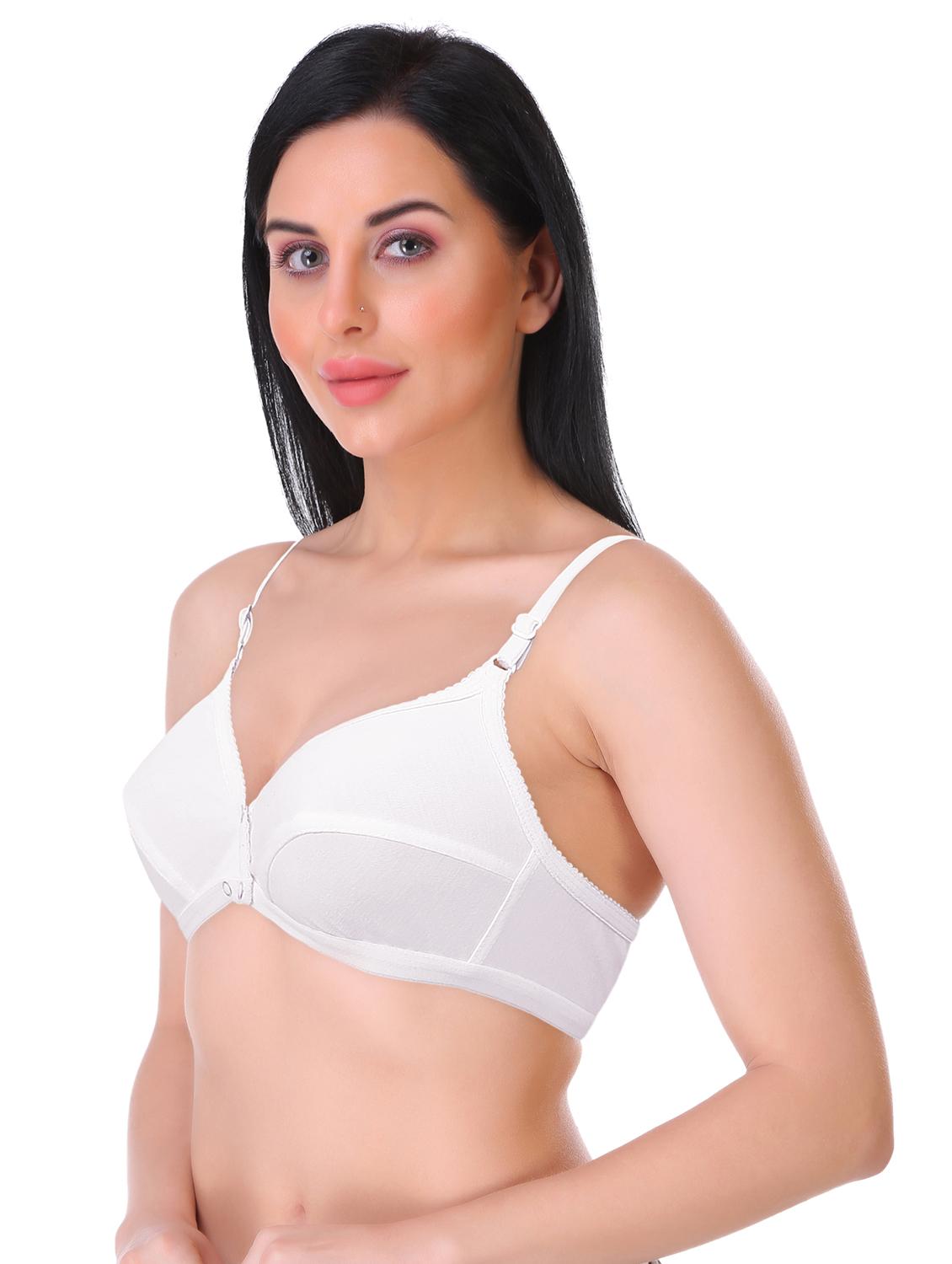 pack of 3 non padded front open bra - 18969192 - Standard Image - 3