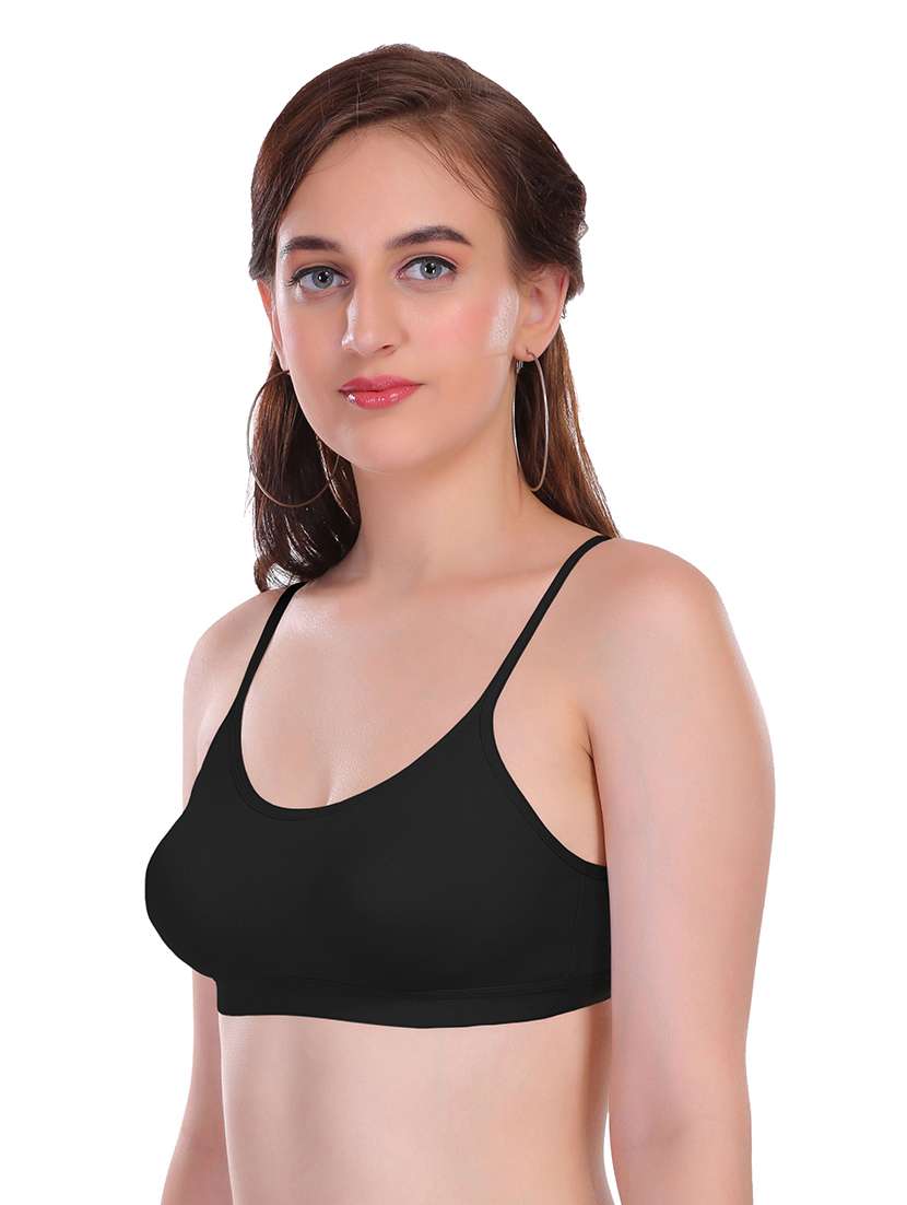 pack of 3 non padded sports  bra - 18969285 -  Standard Image - 5
