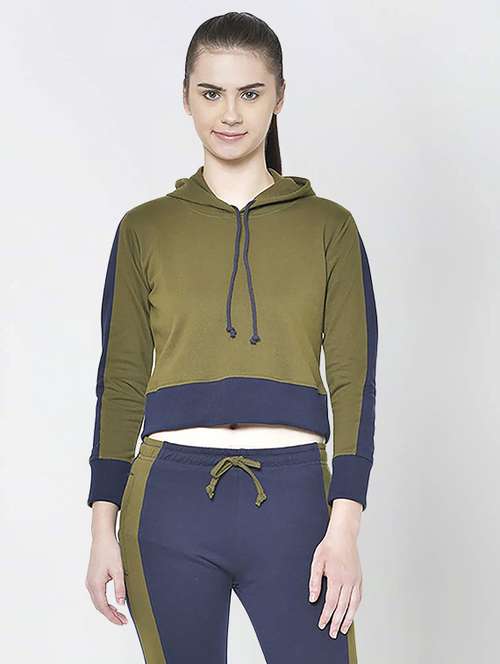 stripes cotton cropped sweatshirt - 18969469 -  Standard Image - 0