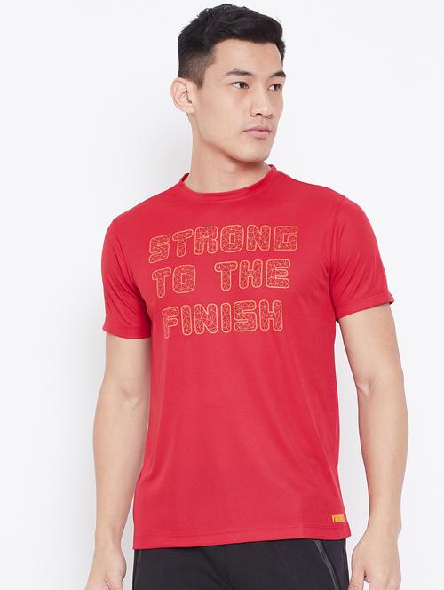 red printed t-shirt - 18972003 - Standard Image - 0