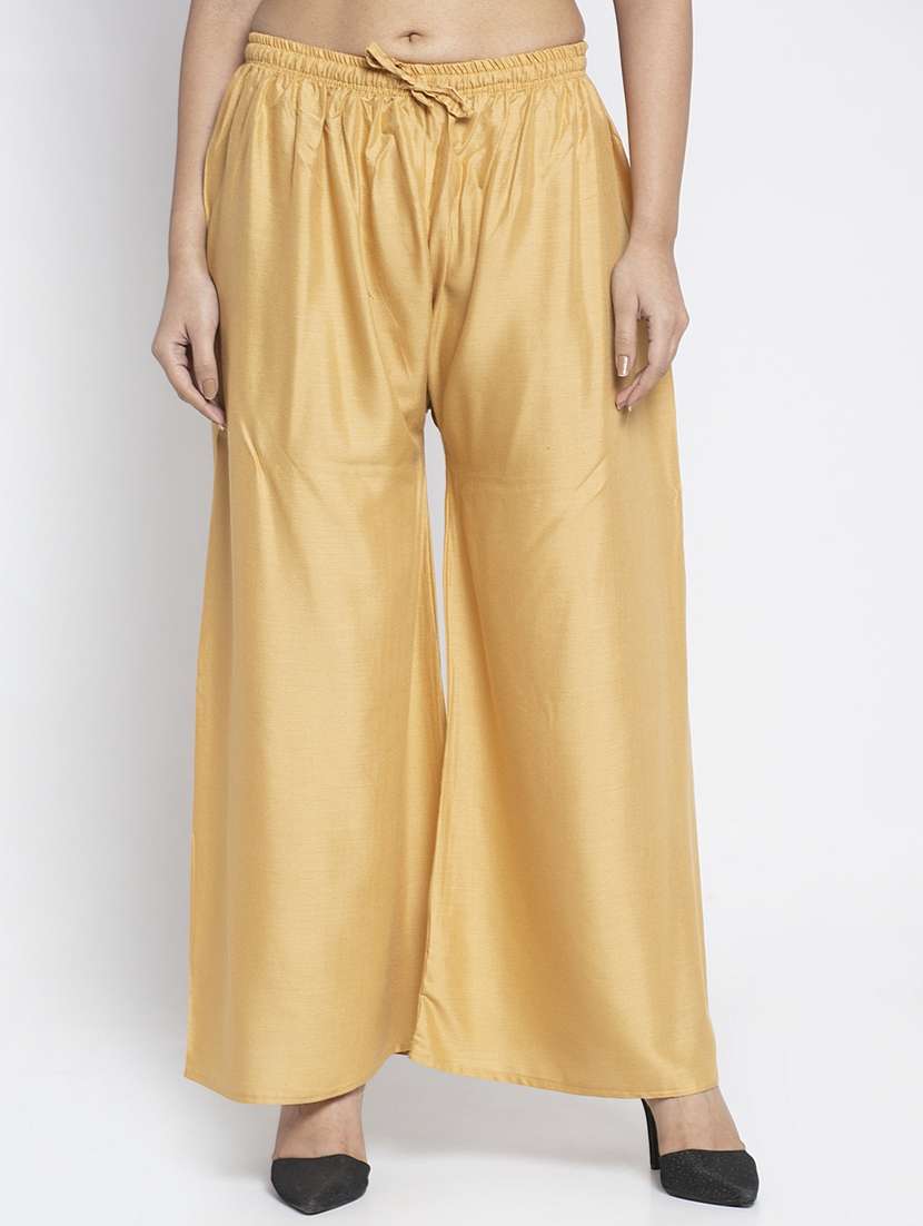 pack of 2 solid flared palazzo - 18984216 -  Standard Image - 3