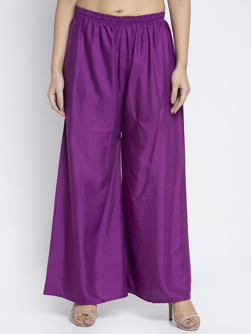 pack of 2 solid flared palazzo - 18984347 - Standard Image - 3