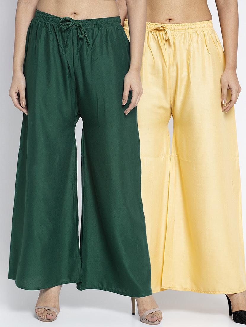 pack of 2 flared palazzo - 18984368 -  Zoom Image - 0
