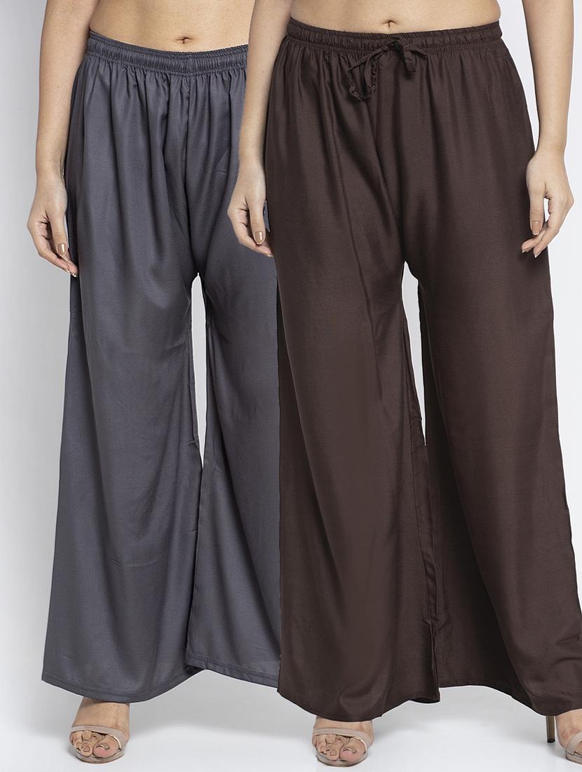 pack of 2 solid flared palazzo - 18984449 - Zoom Image - 0