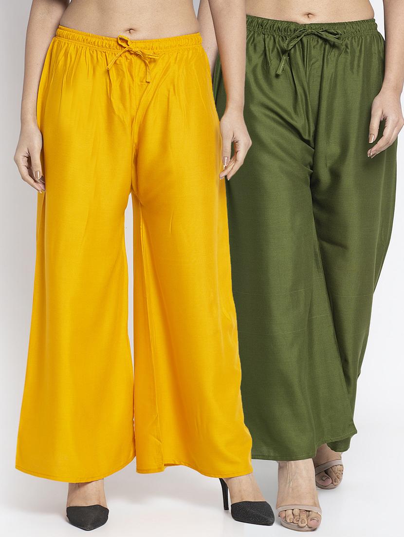 pack of 2 solid flared palazzo - 18984451 - Zoom Image - 0