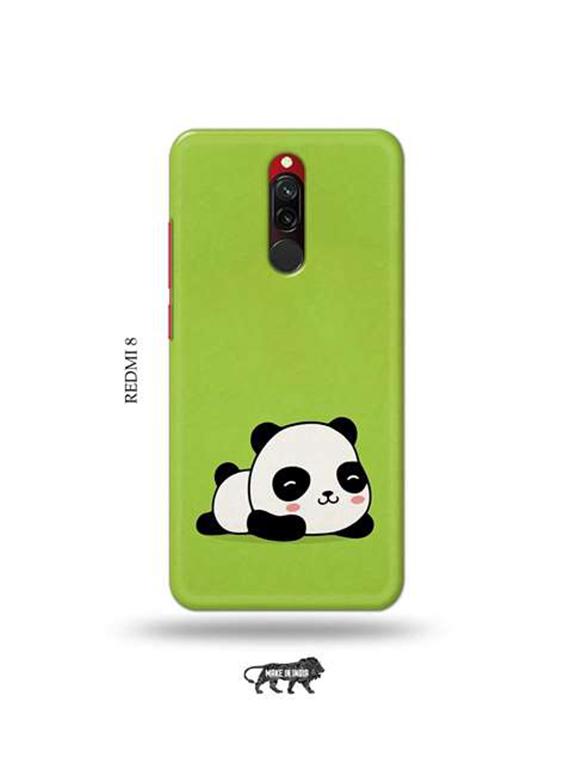 lazy panda back cover compatible with redmi 8 - 18984600 - Zoom Image - 0