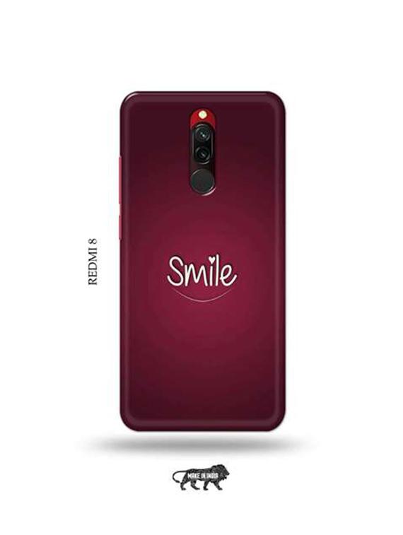 tweakymod designer printed hard case | smile back cover compatible with redmi 8 - 18984606 - Zoom Image - 0