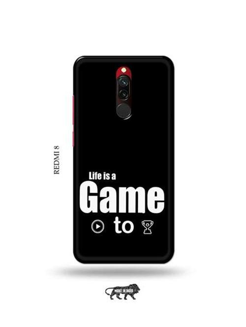 tweakymod designer printed hard case | life is a game paly to win back cover compatible with redmi 8 - 18984610 -  Standard Image - 0