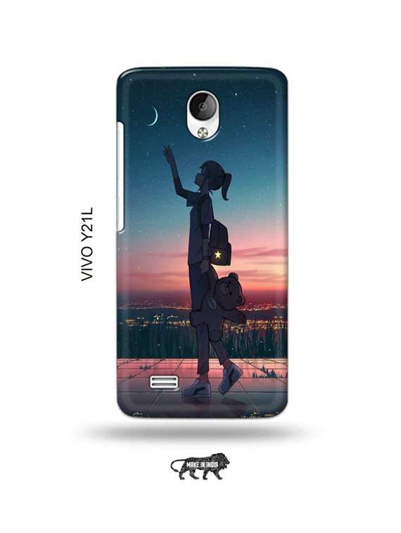 girl keddy back cover compatible with vivo y21l