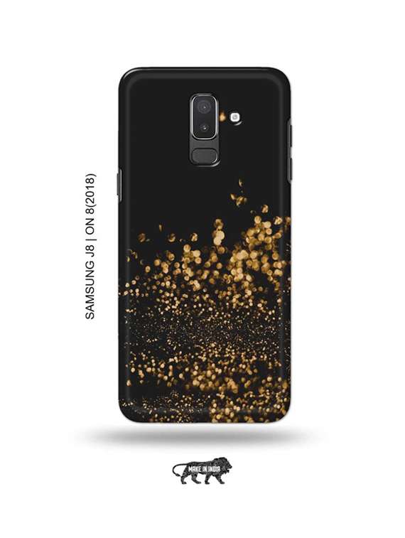 glitter back cover compatible with samsung j8, on8(2018)
