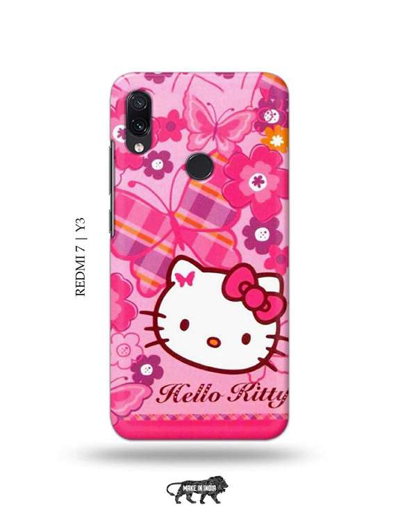Buy online Cute Girl Back Cover Compatible With Redmi 7, Redmi Y3
