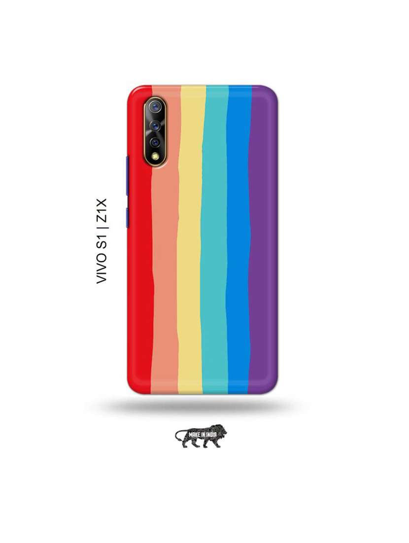 Vivo Rainbow Colour Mobile Cover Casotec Rainbow Colors Design 3D